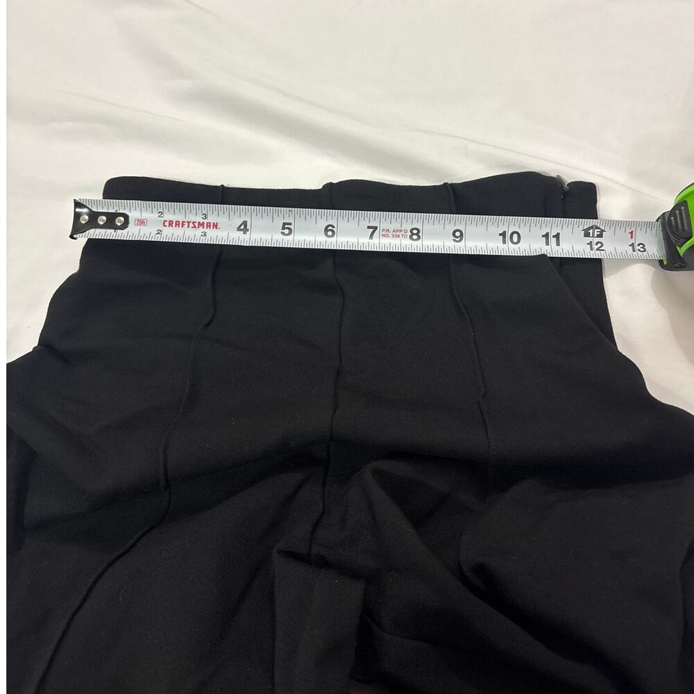Quince Women’s Small Black Ultra Stretch Ponte Super Wide Leg Ankle Pants Office - Picture 10 of 10